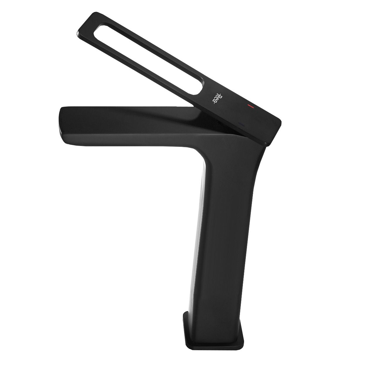 Baterie lavoar Rea Soho, 25 cm, alama, finisaj negru mat - MarbelOn