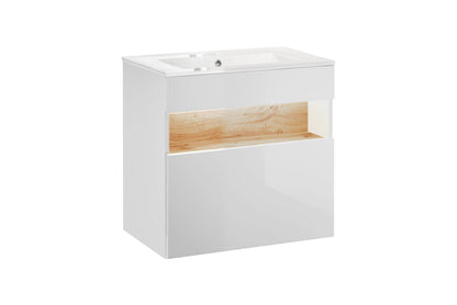 Set Mobilier pentru baie Bahama White, 3 piese, Alb alpin