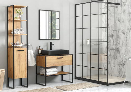 Set Mobilier pentru baie Brooklin, 3 piese, Craft Gold