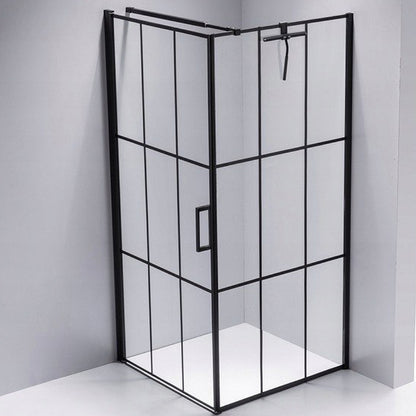 Cabina dus MBO- BS13B, 90x90cm, finisaj negru