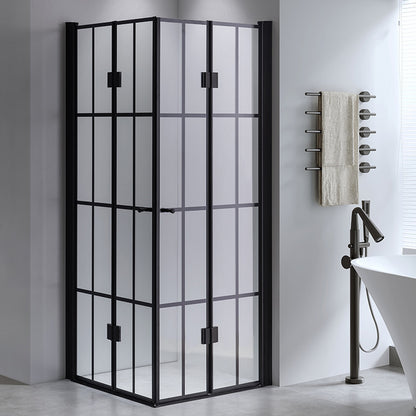 Cabina dus MBO- BS08B , 90x90cm, finisaj negru