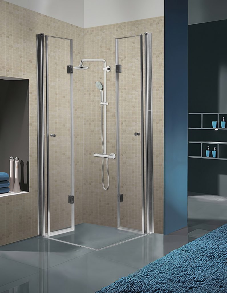 Cabina dus MBO-KZ1290A,80x80cm, finisaj crom
