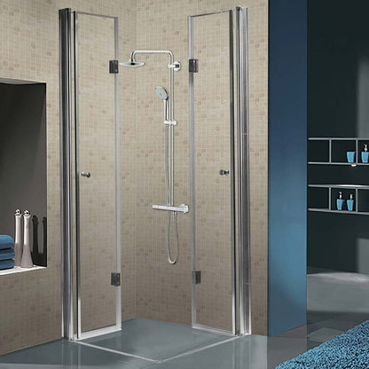 Cabina dus MBO-KZ1290A,80x80cm, finisaj crom