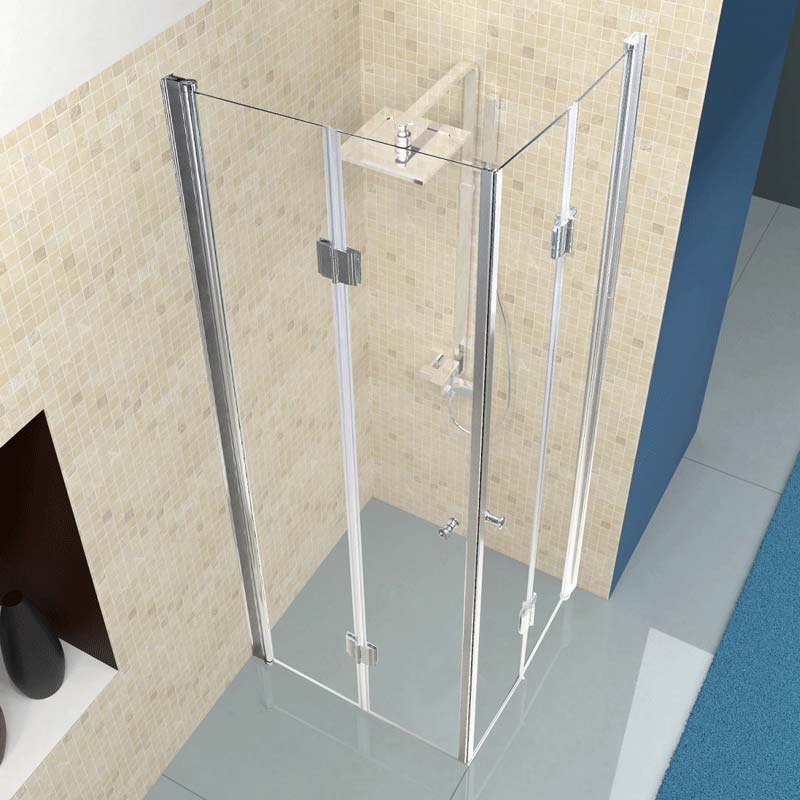 Cabina dus MBO-KZ1290A,80x80cm, finisaj crom