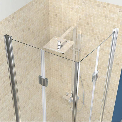 Cabina dus MBO-KZ1290A,80x80cm, finisaj crom