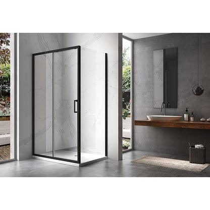 Cabina dus MBO- KZ103A , 100x80cm, finisaj negru mat