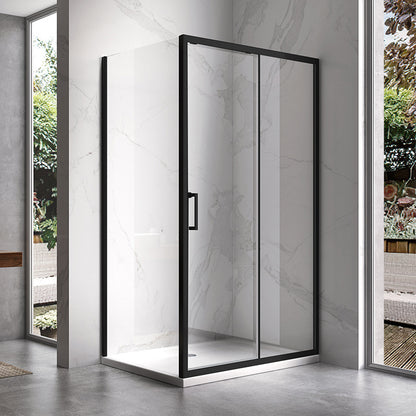 Cabina dus MBO- KZ104C , 120x90cm, finisaj negru mat