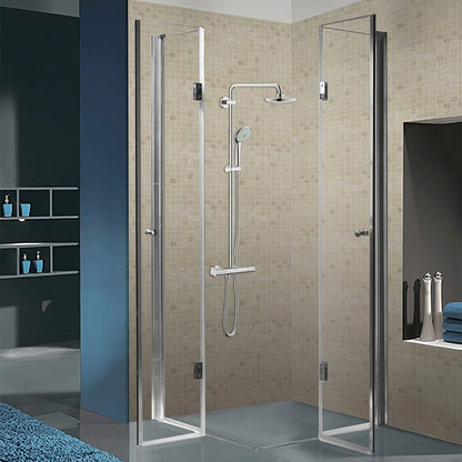 Cabina dus MBO-KZ1290A,80x80cm, finisaj crom