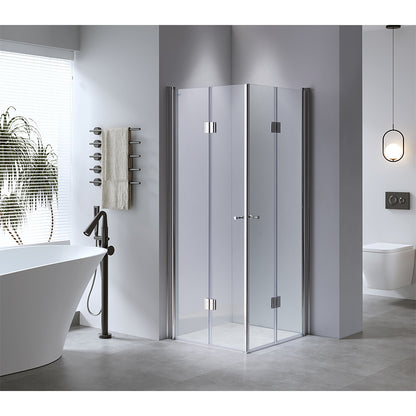 Cabina dus MBO-KZ1290A,80x80cm, finisaj crom