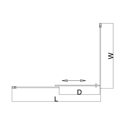 Cabina dus MBO- KZ202C , 120x90cm, finisaj crom