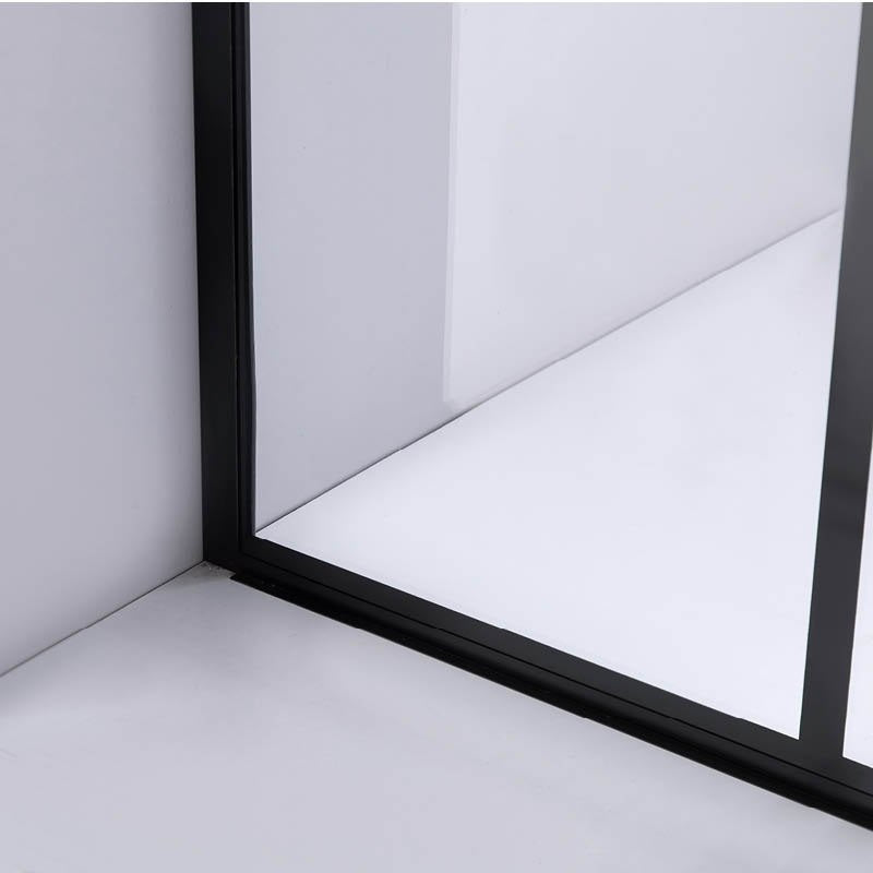 Panou dus Walk-In MBO-SH05B, 80x200cm, sticla securizata 8mm, finisaj negru mat