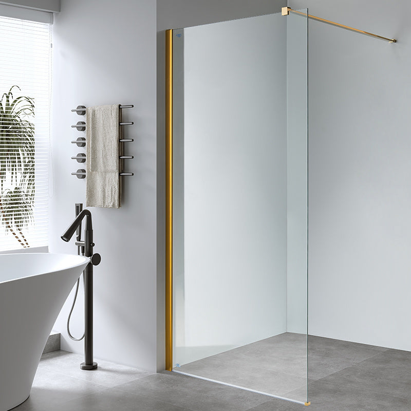 Panou dus Walk-In MBO-SH07D , 100x200cm, sticla securizata 8mm, finisaj gold