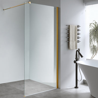 Panou dus Walk-In MBO-SH07B , 80x200cm, sticla securizata 8mm, finisaj gold