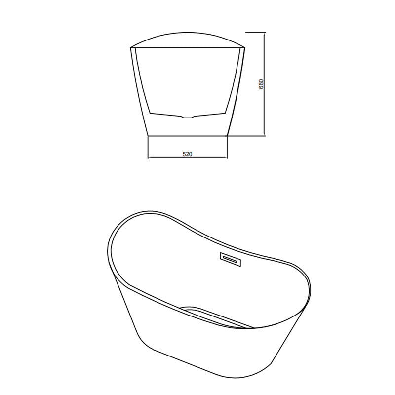 Cada freestanding Mbo-Rica, acril, 150x75cm