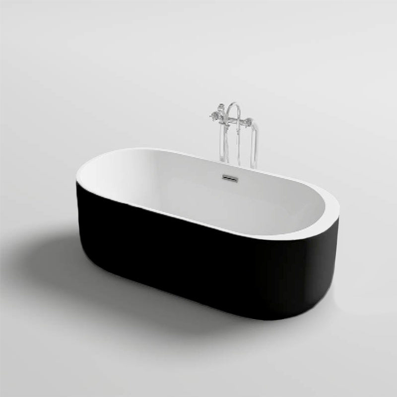 Cada freestanding Mbo-Vox Black, acril, 170x80cm