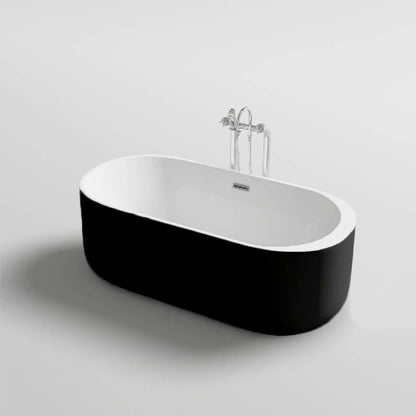 Cada freestanding Mbo-Vox Black, acril, 170x80cm