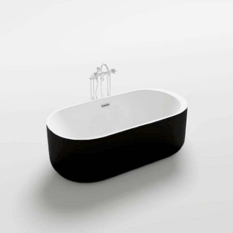 Cada freestanding Mbo-Vox Black, acril, 170x80cm