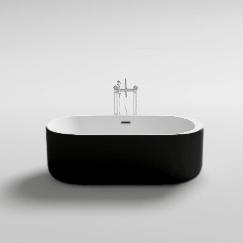 Cada freestanding Mbo-Vox Black, acril, 170x80cm