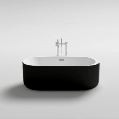 Cada freestanding Mbo-Vox Black, acril, 170x80cm