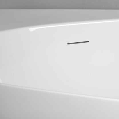 Cada de baie freestanding Mbo-Lucy, 170x80x59, alb, acril antibacterian - MarbelOn
