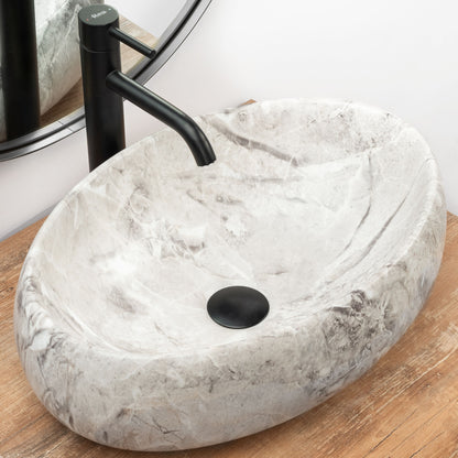 Lavoar blat Rea Linda Stone, 48.5x34cm, ceramica sanitara - MarbelOn