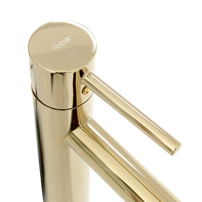Baterie lavoar Rea Tess Light Gold, 31.5 cm, alama