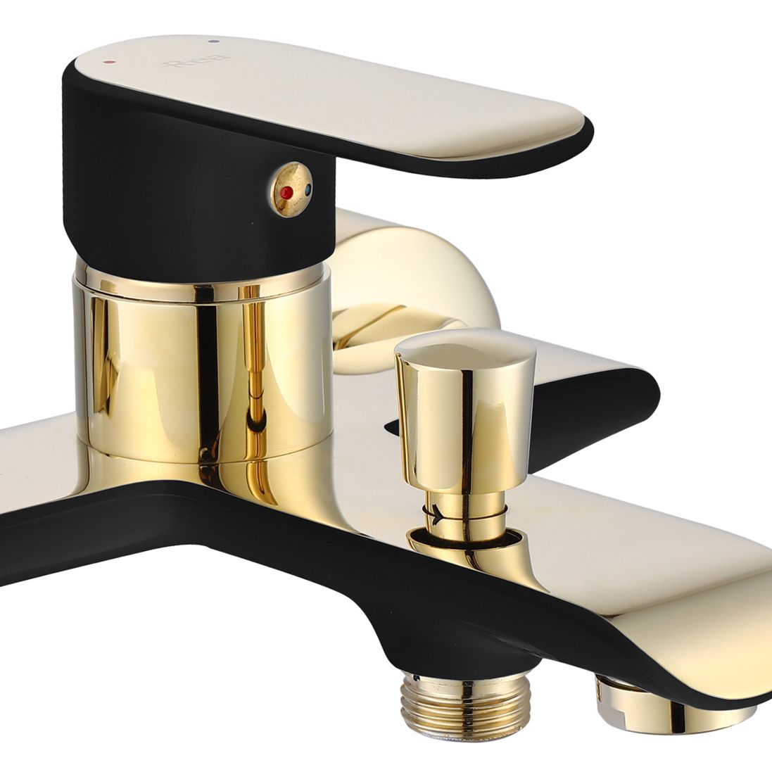 Baterie cada Rea Bloom Black&Gold, finisaj negru&auriu, alama, dus de mana inclus
