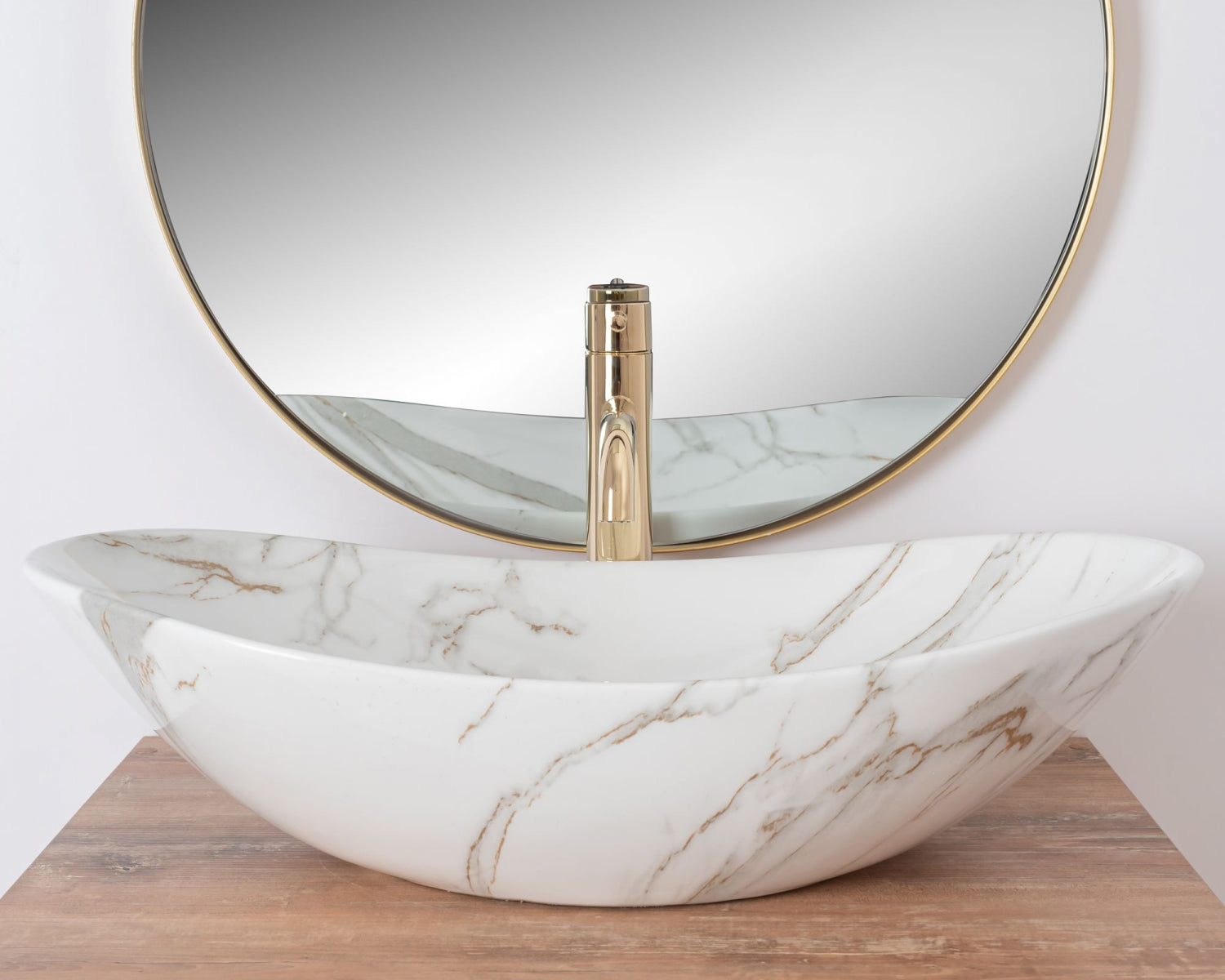 Lavoar blat Rea Royal 60 Shiny Aiax, 60x36cm, ceramica sanitara - MarbelOn