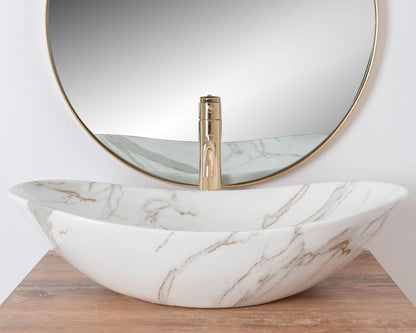 Lavoar blat Rea Royal 60 Shiny Aiax, 60x36cm, ceramica sanitara - MarbelOn