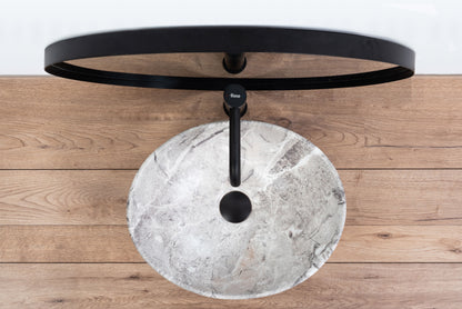 Lavoar blat Rea Sofia Stone, 41x34.5cm, ceramica sanitara