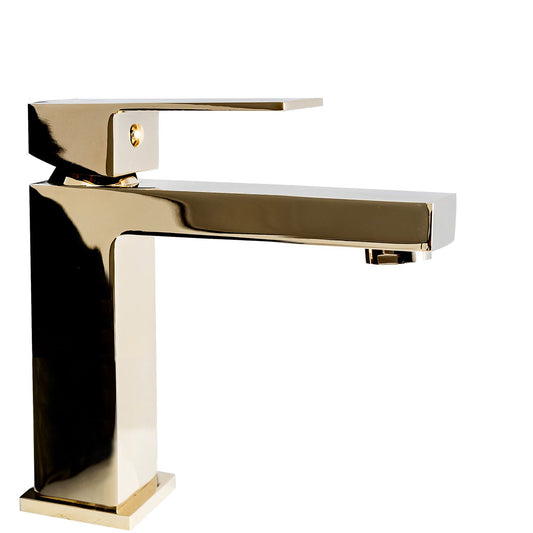 Baterie lavoar Rea Fenix Gold, 15 cm, alama, finisaj auriu - MarbelOn