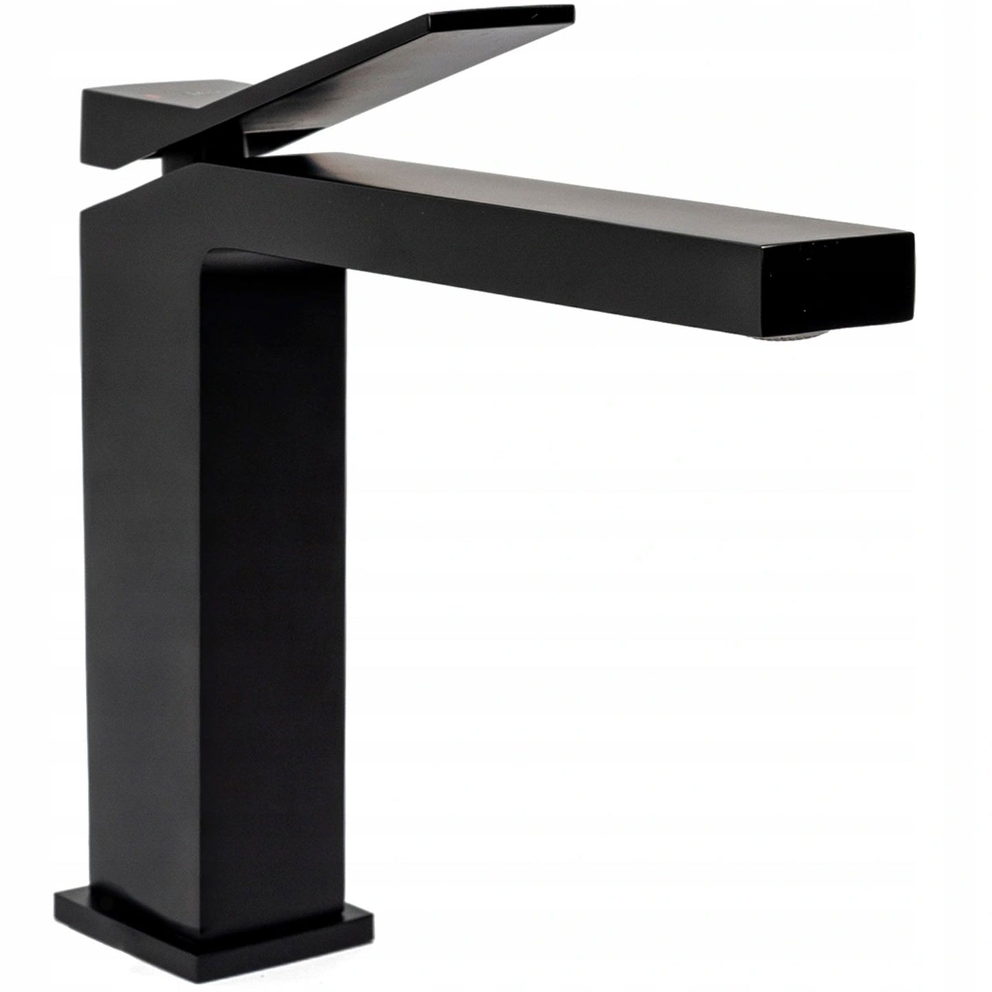 Baterie lavoar Rea Duet Black, alama, 15.5 cm, finisaj negru mat - MarbelOn