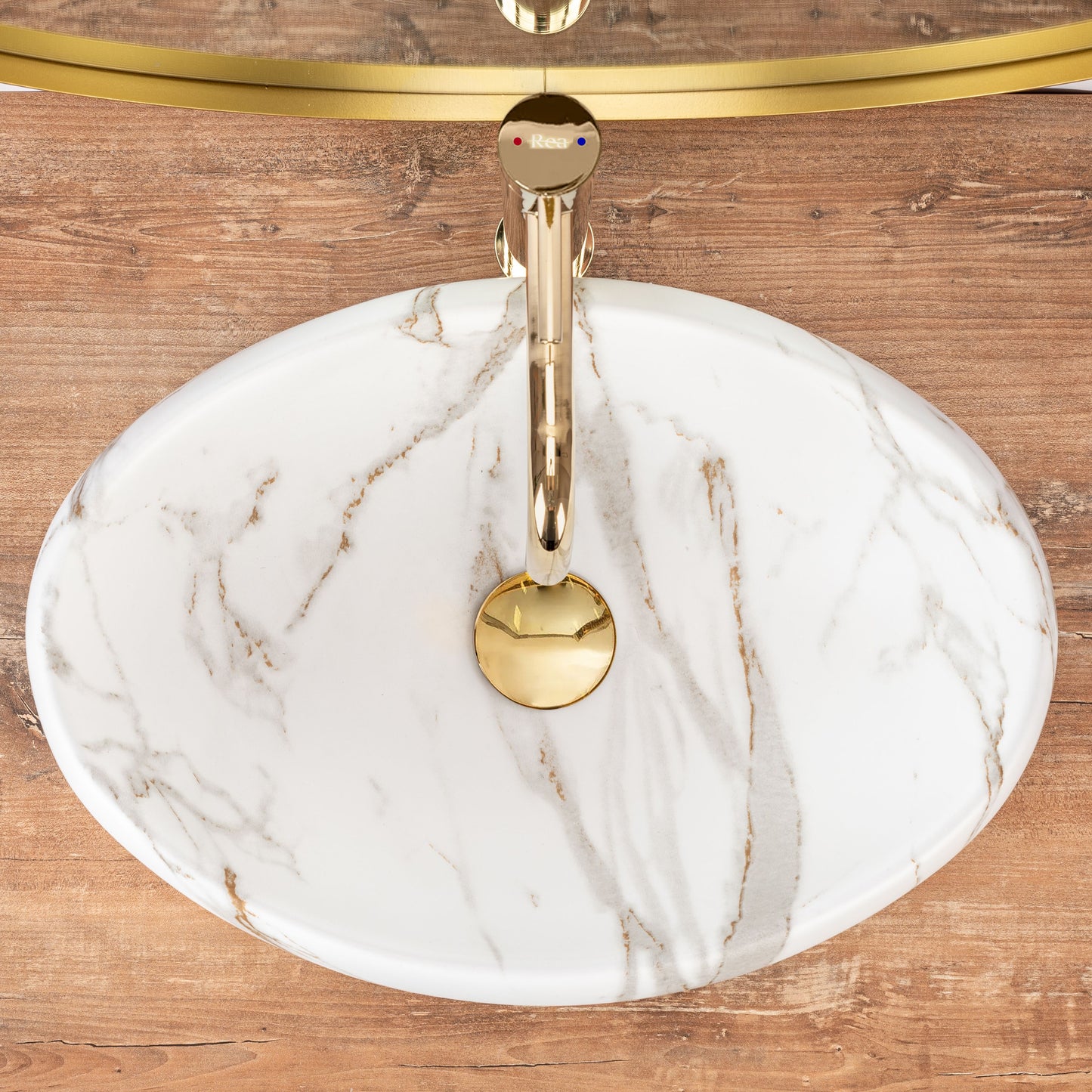 Lavoar blat Rea Linda Lava Mat, 485x340cm, ceramica sanitara - MarbelOn