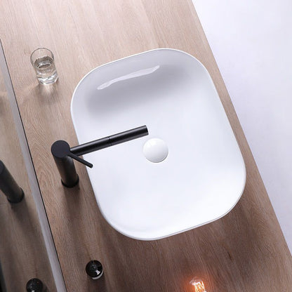 Lavoar blat Rea Mona Slim, 50.5x40cm, ceramica sanitara - MarbelOn