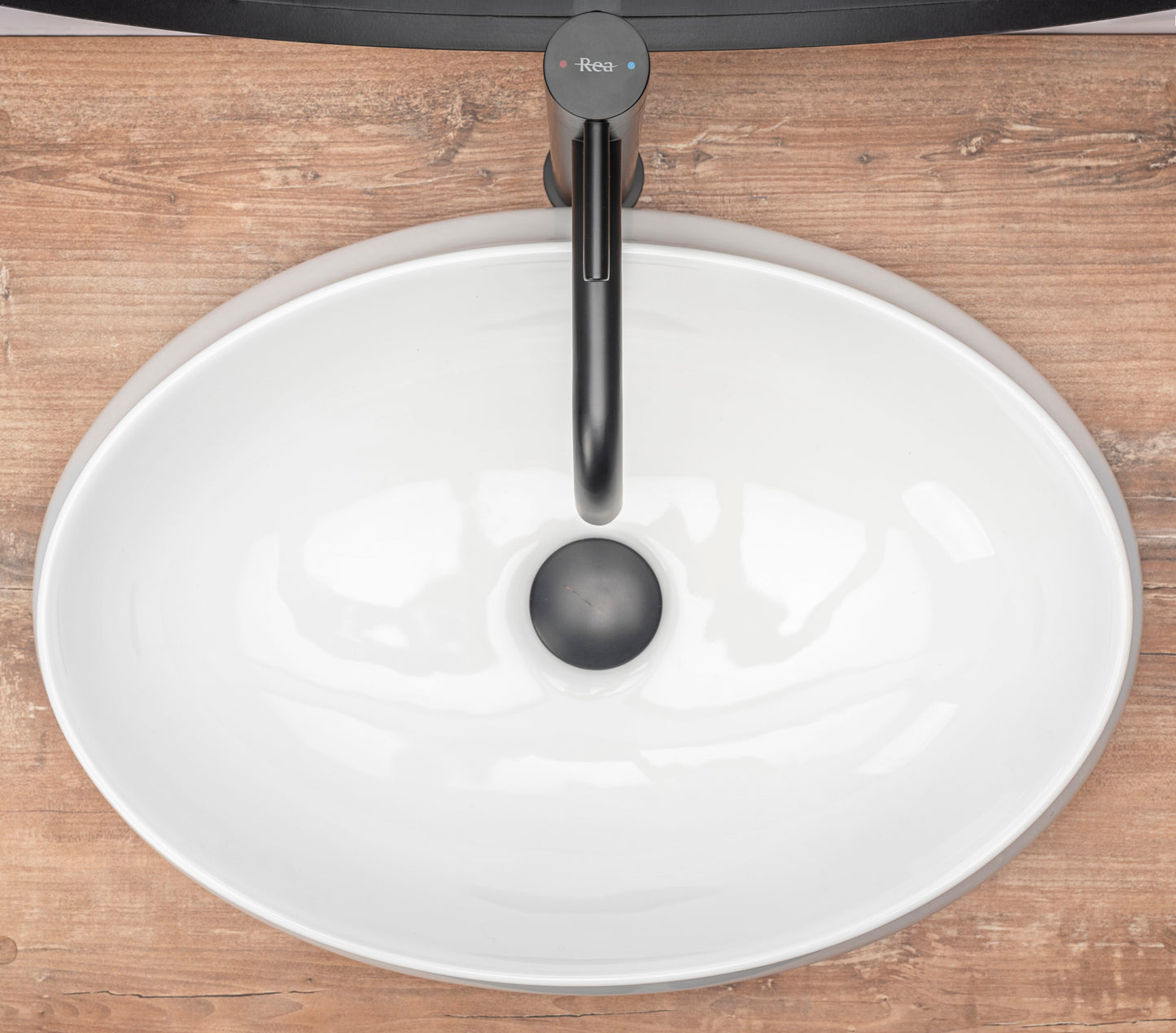 Lavoar blat Rea Angela, 52.5x37cm, ceramica sanitara - MarbelOn