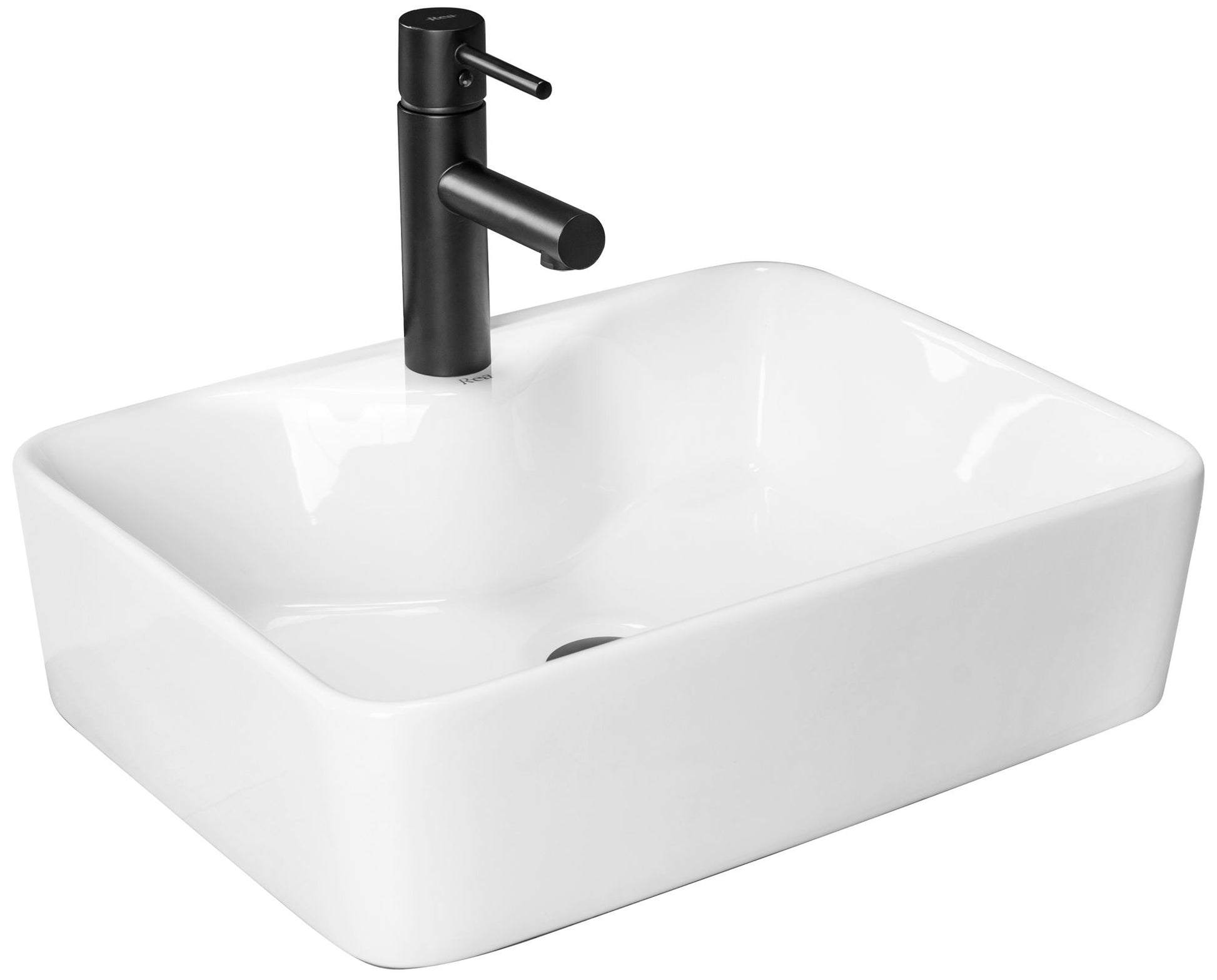 Lavoar blat Rea Kelly White, 49x38cm, ceramica sanitara - MarbelOn