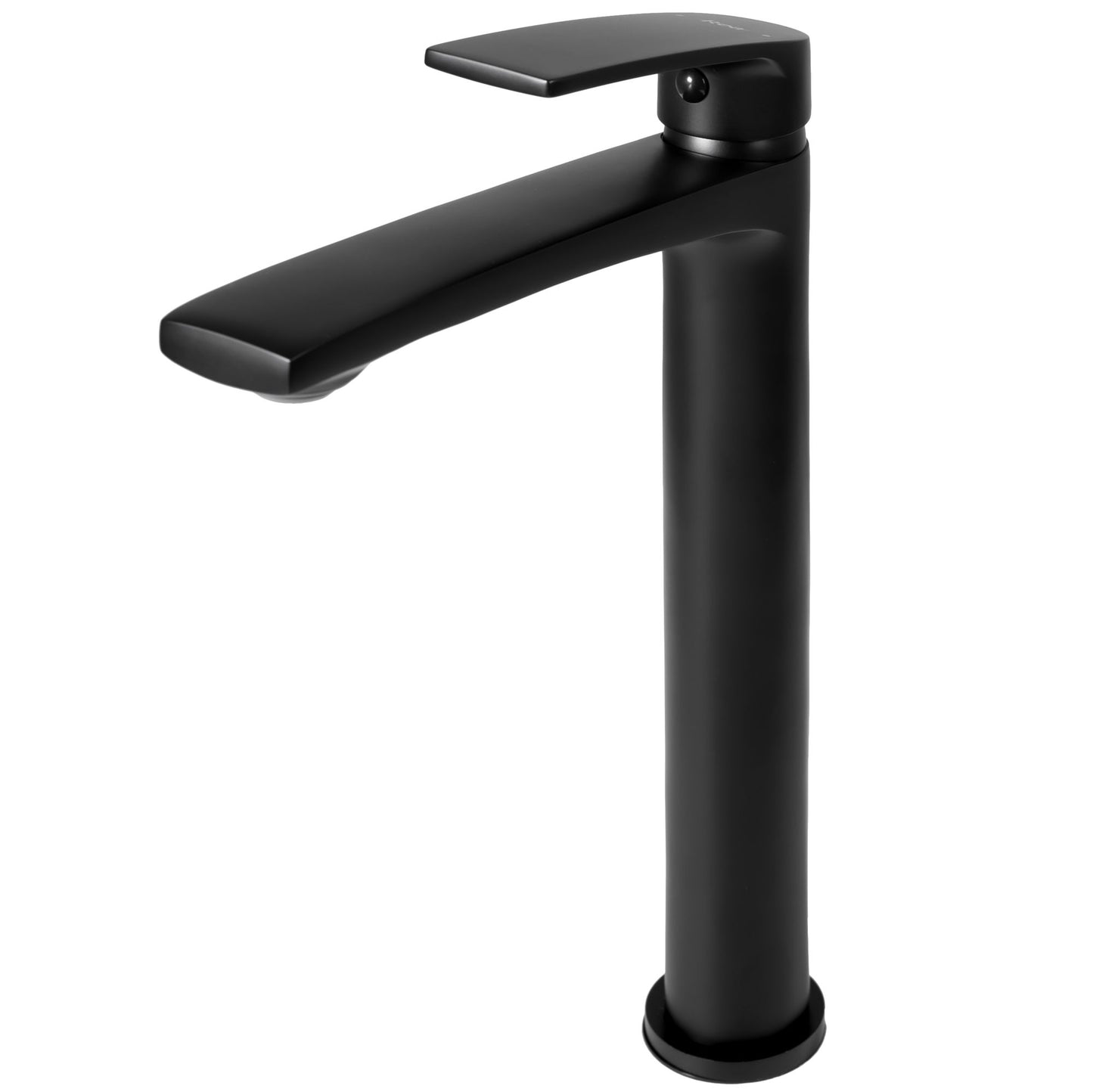 Baterie lavoar Rea Luppo Black, 25.5 cm, alama, finisaj negru mat - MarbelOn