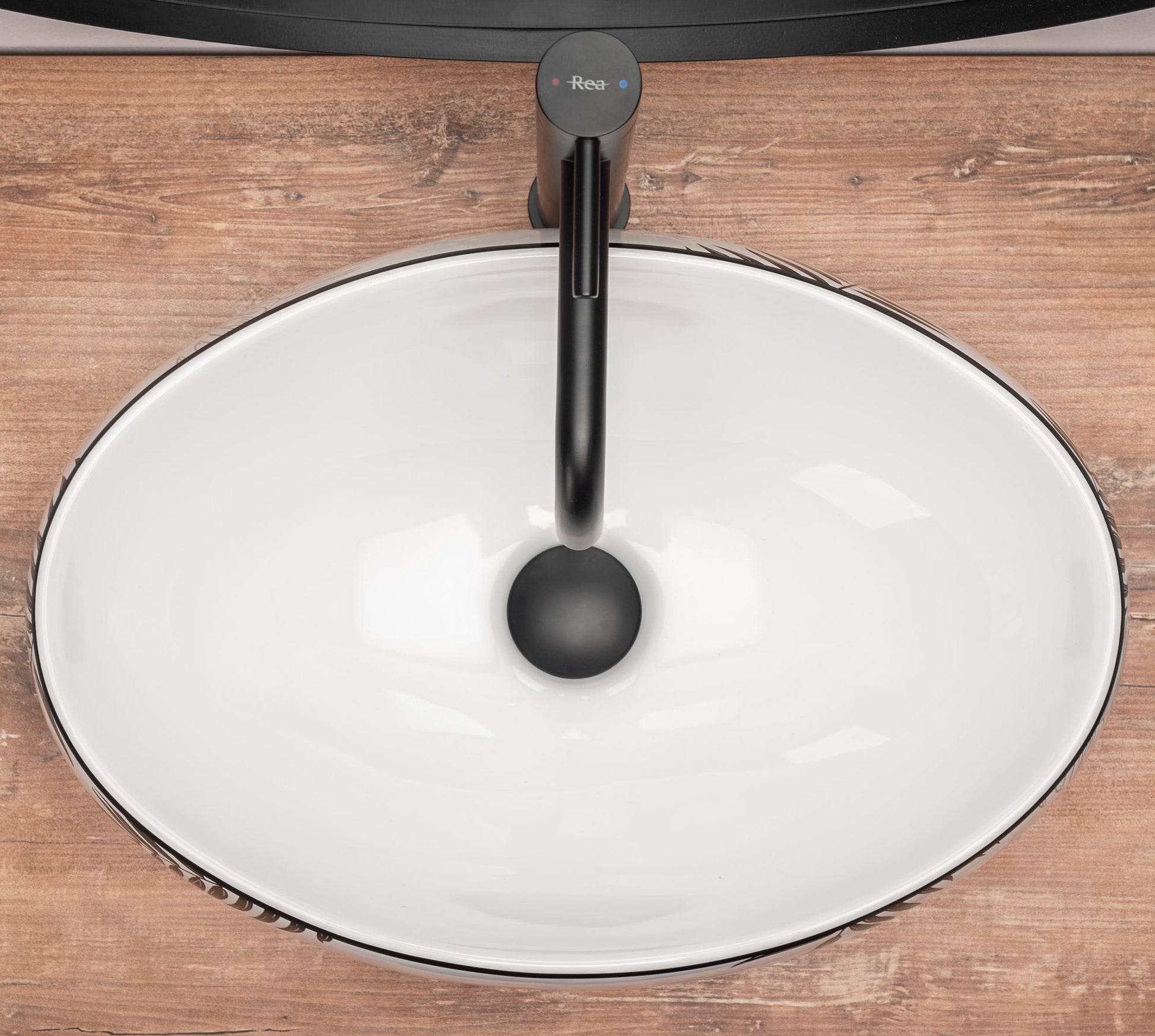 Lavoar blat Rea Shila, 46.5x31cm, ceramica sanitara - MarbelOn