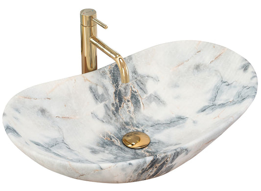 Lavoar blat Rea Royal Granit Mat, 60x36cm, ceramica sanitara - MarbelOn