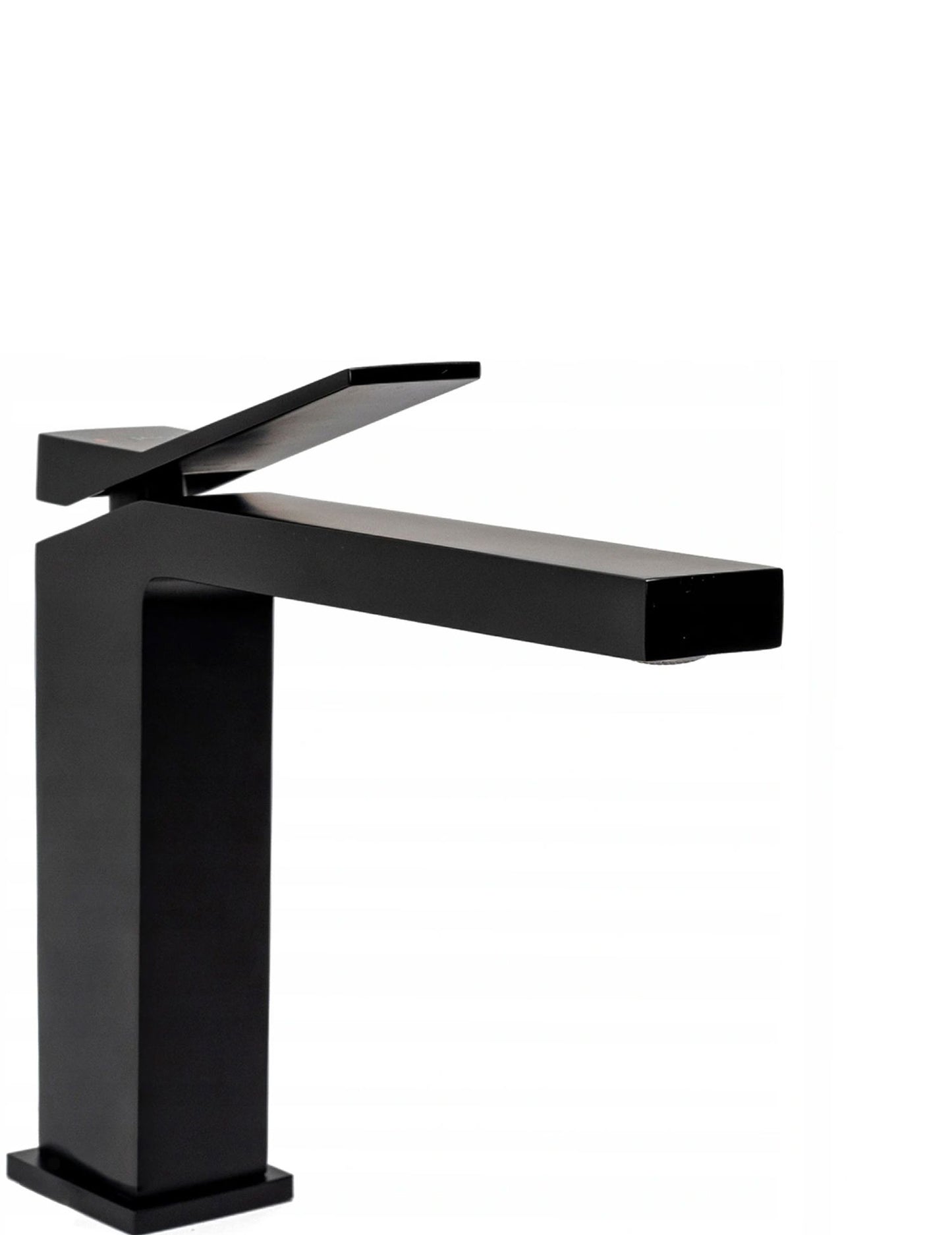 Baterie lavoar Rea Duet Black, alama, 15.5 cm, finisaj negru mat - MarbelOn