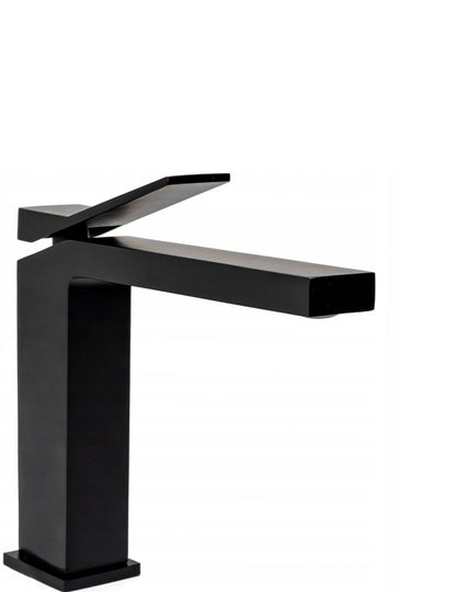 Baterie lavoar Rea Duet Black, alama, 15.5 cm, finisaj negru mat - MarbelOn